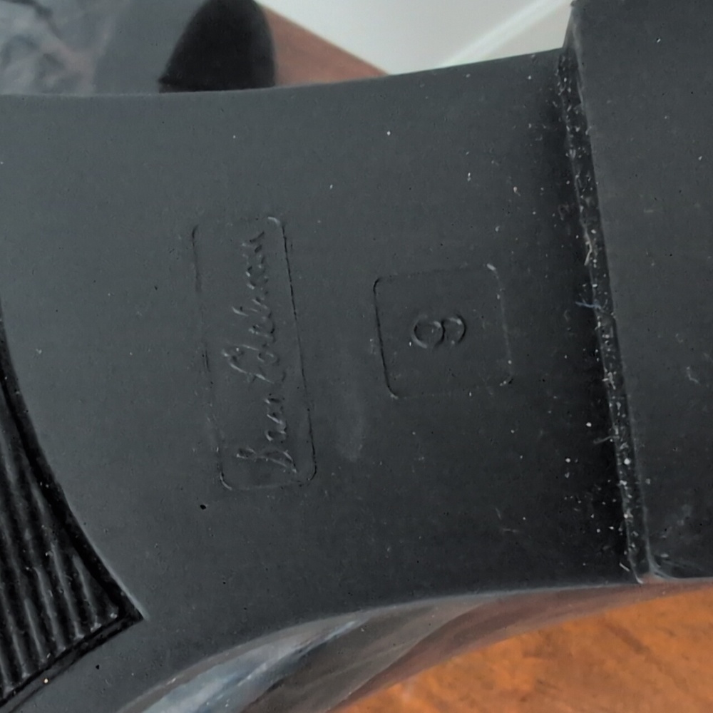 Like New Sam Edelman Black Leopard Rain Boots Size 9 - Picture 6 of 8